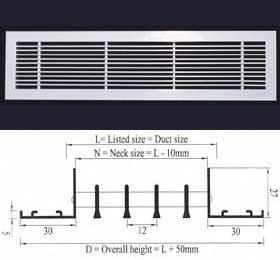 Linear Return Air Grill